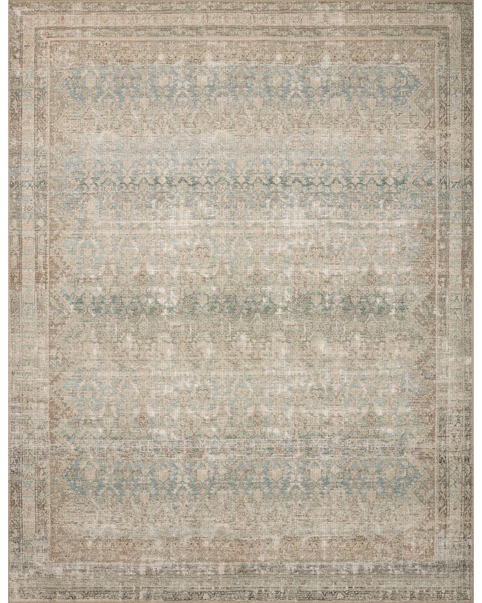 Loloi Aubrey AUB-03 Jade/Natural Area Rug | Carpet Exchange