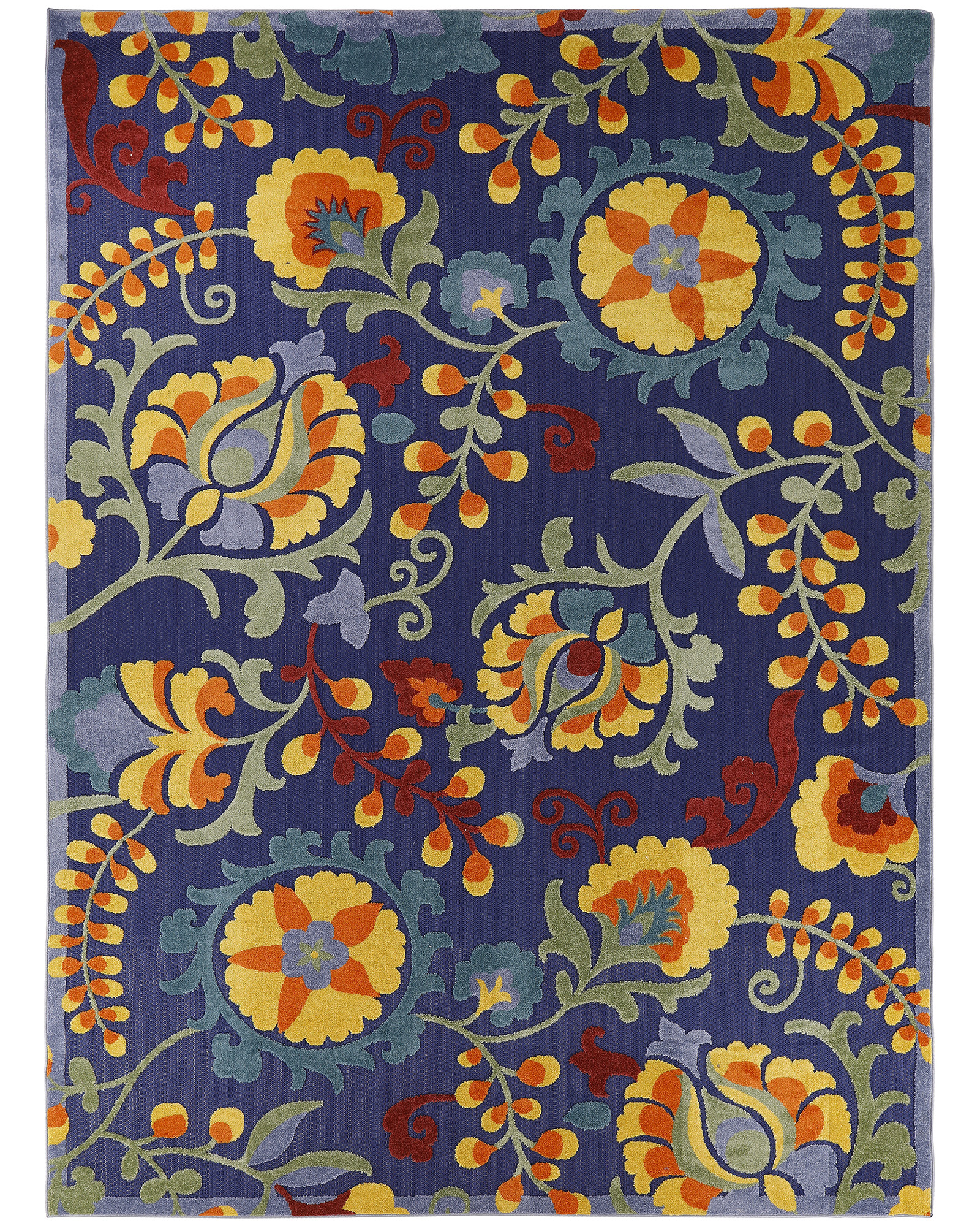 Nourison Aloha ALH17 Navy Multicolor Rug Carpet Exchange