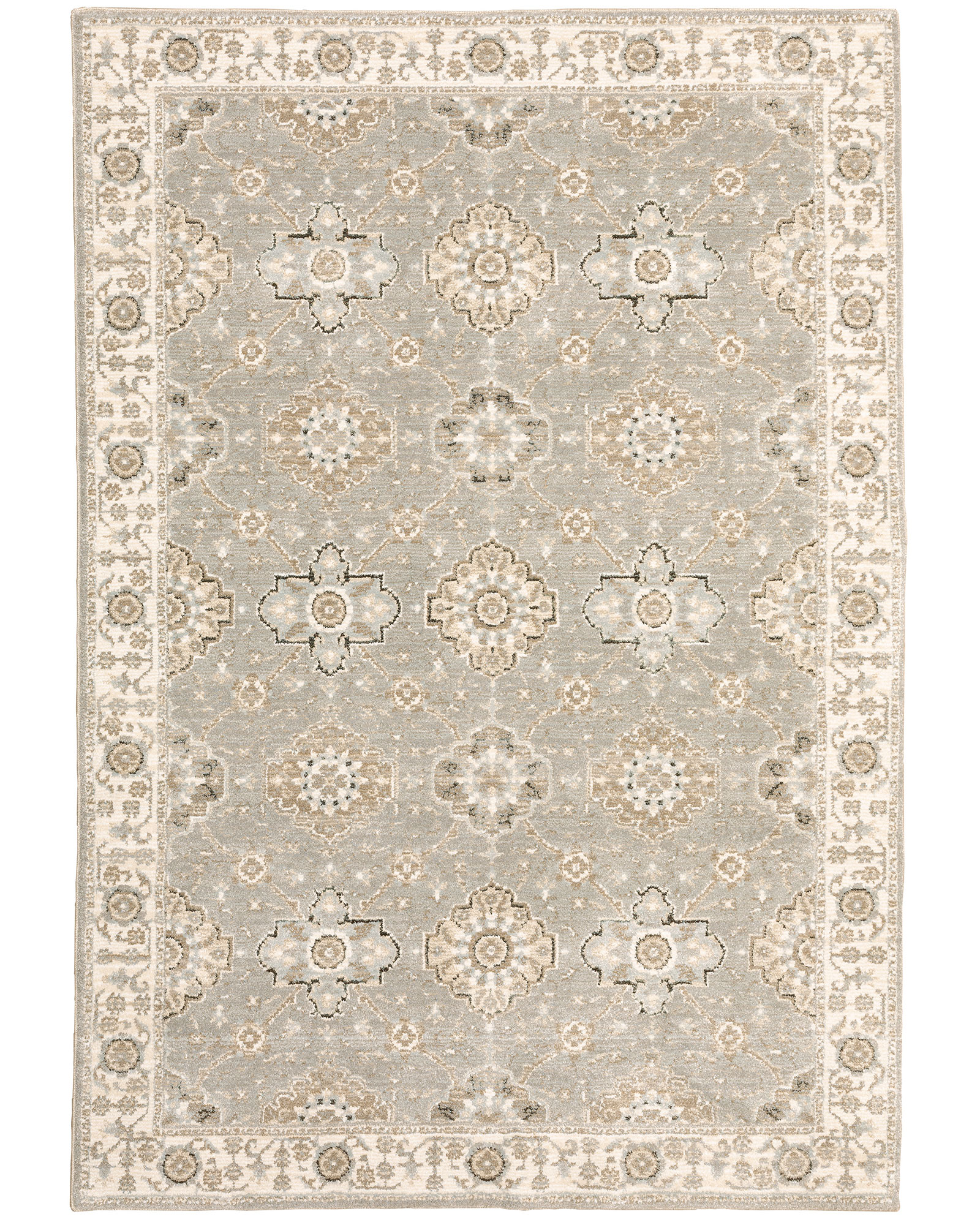 OW Andorra 8929h Grey/Ivory Area Rug | Carpet Exchange