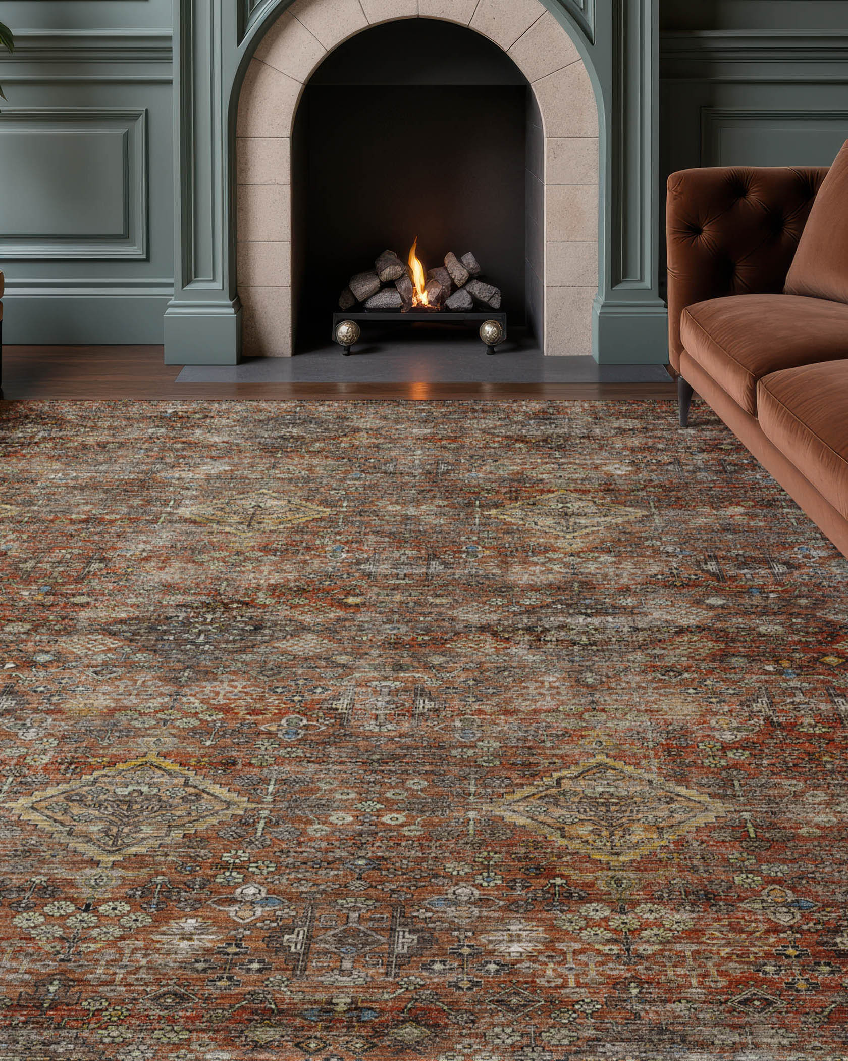 Aristo AR1 Paprika Area Rug