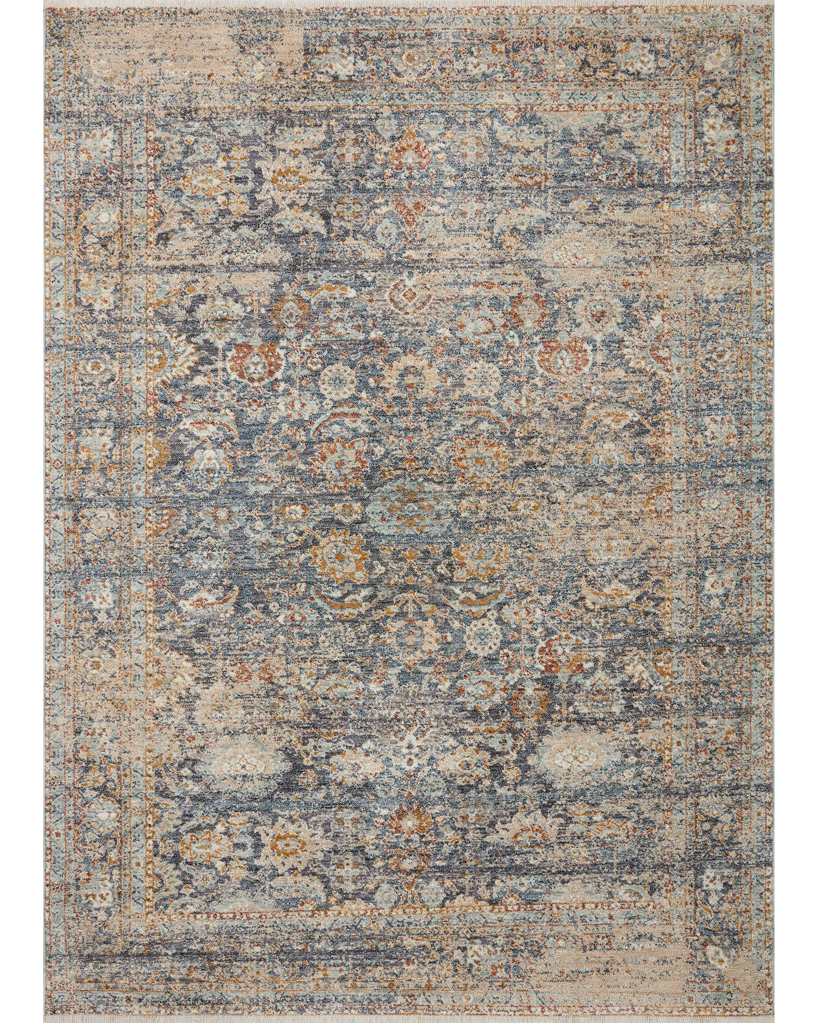Loloi Blake BLA-07 Navy/Multi Area Rug | Carpet Exchange