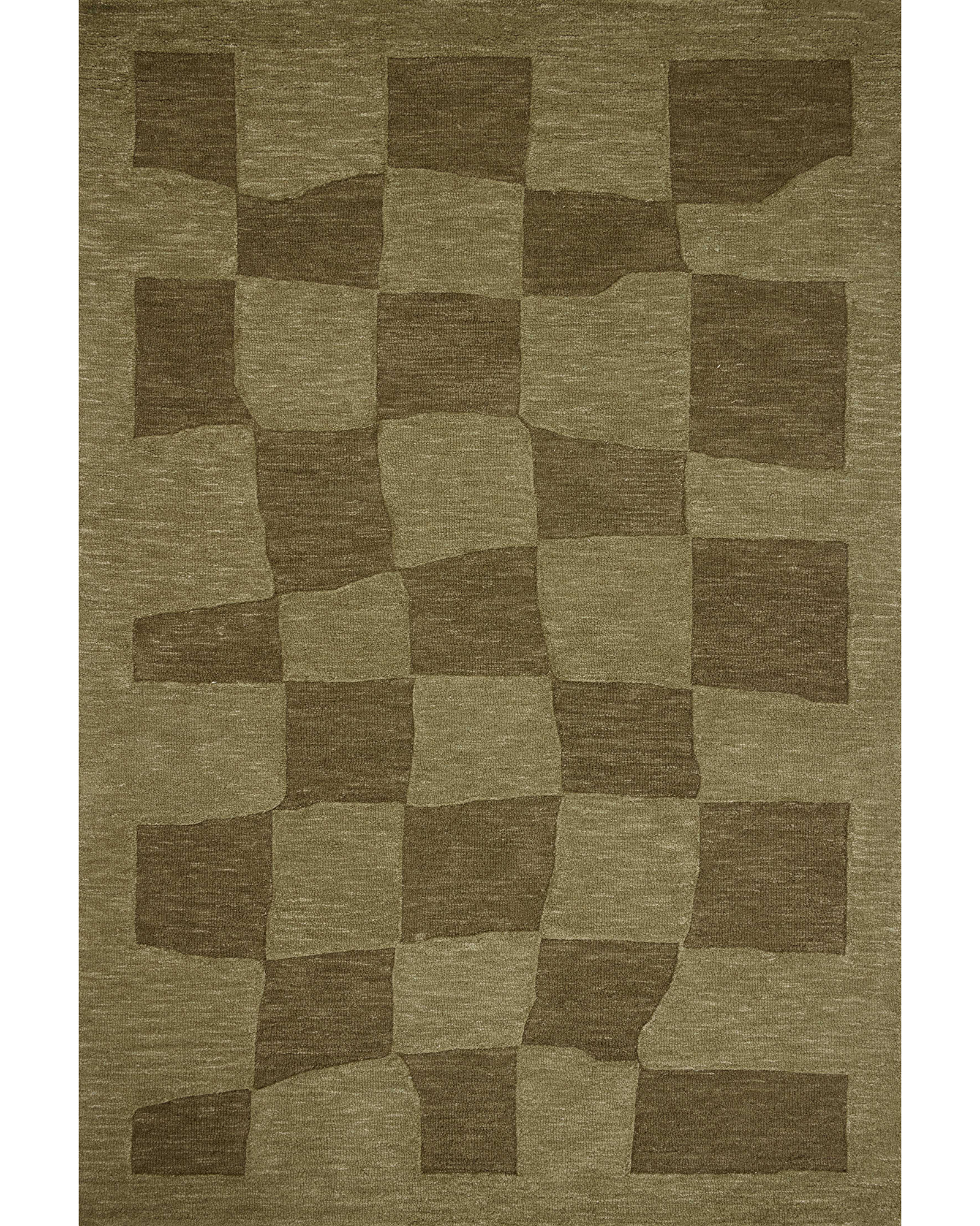 ライオウ　レリーフ　EUフランス Loloi Craven CVN-03 Green/Olive Area Rug | Carpet Exchange
