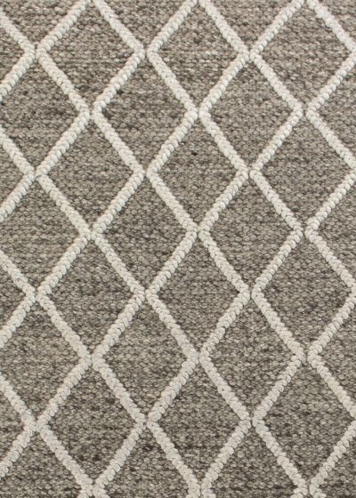 Cortico 6162 Dark Grey Diamonds Area Rug