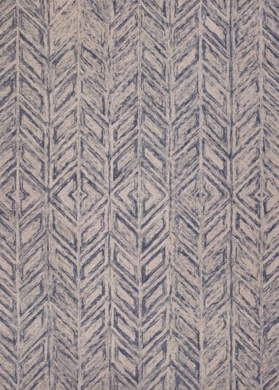 Gramercy 1611 Blue Herringbone Rug