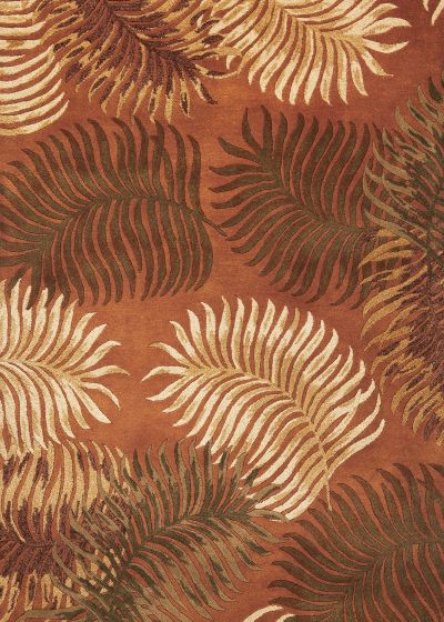 Havana 2623 Rust Fern View Area Rug