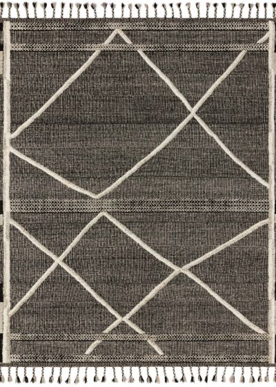 Iman IMA-02 Beige/Charcoal Area Rug
