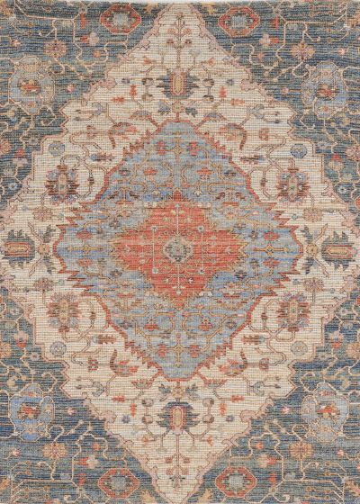 Morris 2223 Blue/Red Gramercy Area Rug