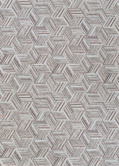 Prairie Geo Mosaic Grey Blush Area Rug