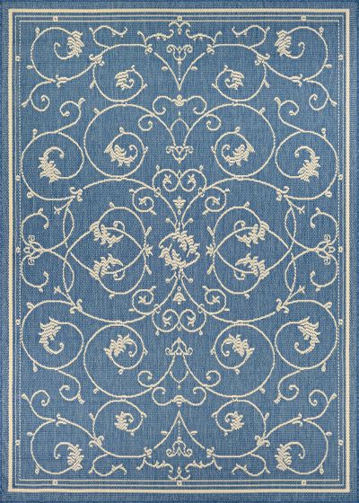 Recife Veranda Champagne/Blue Rug