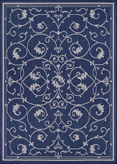 Recife Veranda Ivory/Indigo Area Rug