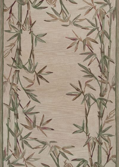 Sparta 3146 Ivory Bamboo Border Area Rug