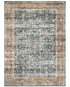 Charleston cha06 Blue/Rust Area Rug