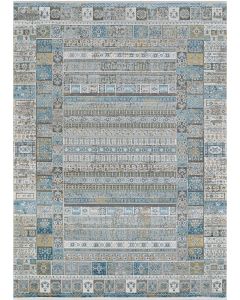 Siena Tessera Blue/Gold/Steel Area Rug
