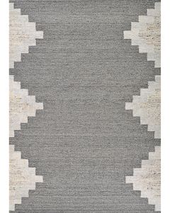 Joshua Saddleback Snow Grey Area Rug