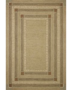 Alfie ALF-04 Green/Natural Area Rug