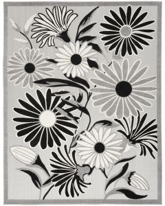 Aloha ALH33 Black White Area Rug