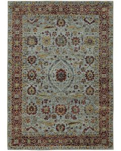 Andorra 7155a Blue/Red Area Rug