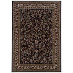 Ariana 213k Black/Ivory Area Rug