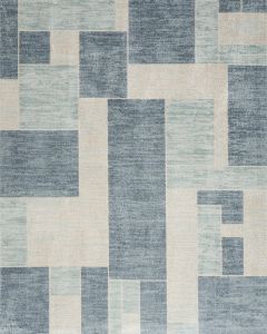 Astra Machine Washable ASW09 Blue Ivory Rug