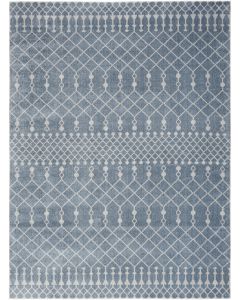 Astra Machine Washable ASW10 Blue Area Rug