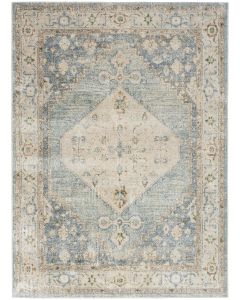 Astra Machine Washable ASW11 Silver Blue Rug