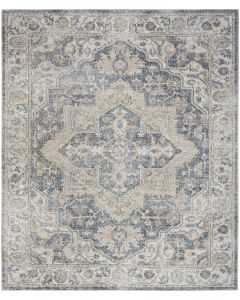 Astra Machine Washable ASW12 Grey Blue Rug