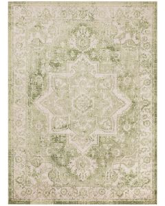 Astra Machine Washable ASW12 Ivory Green Rug