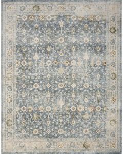 Astra Machine Washable ASW16 Teal Beige Rug