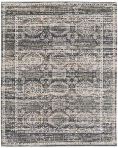Augustine 39TUF Black/Ivory/Green Area Rug