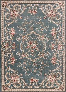 Avalon 5602 Slate Blue Aubusson Area Rug