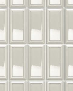 Baroque Pewter Glossy Ceramic Tile