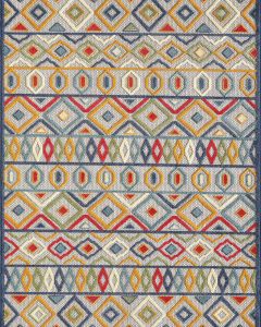 Calla 6928 Ivory/Multi Aztec Area Rug