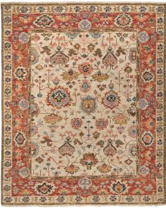Carrington 6805F Ivory/Red/Blue Area Rug