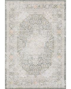 Cavett CAV02 Grey/Orange Area Rug