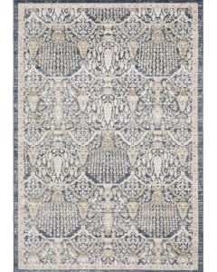 Cavett CAV06 Blue/Gold Area Rug