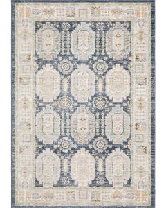 Cavett CAV07 Blue/Gold Area Rug