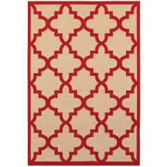 Cayman 660r Sand/Red Area Rug