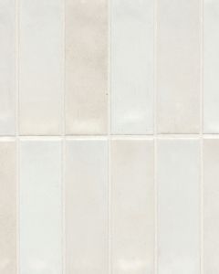 Celine Glossy White Glazed Porcelain 2"x6" Field Tile