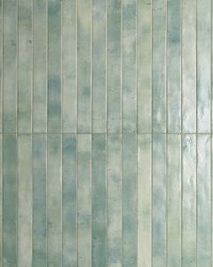 Chroma Aquamarine Glossy Glazed Porcelain 2"x18" Field Tile