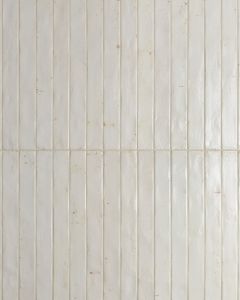 Chroma White Glossy Glazed Porcelain 2"x18" Field Tile