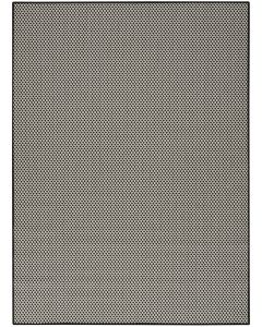 Courtyard COU01 Black White Area Rug