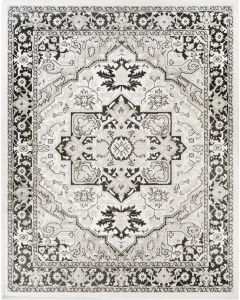 Dekor DEK08 Ivory Charcoal Area Rug