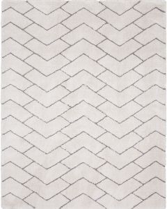 Dreamy Shag DRS03 Ivory/Grey Area Rug