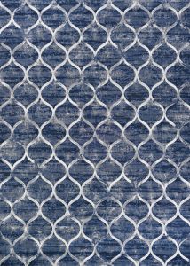 Easton Ogee Dusk Blue Area Rug