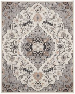 Elation ETN09 Ivory Grey Area Rug