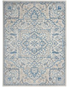 Elation ETN10 Ivory Blue Area Rug