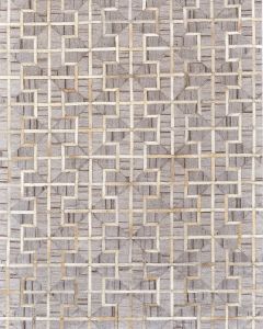Fannin 0756F Gray/Ivory/Brown Rug
