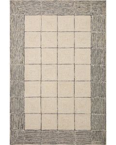 Francis FRA-02 Cream/Black Area Rug