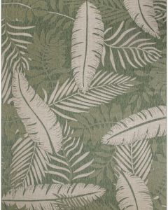 Garden Oasis GOA02 Green Ivory Area Rug