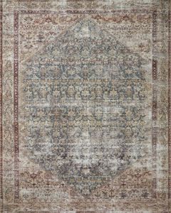 Georgie GER-04 Teal/Antique Area Rug